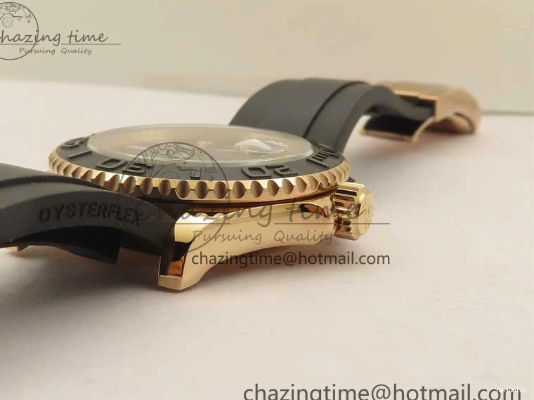 Black on 126655 Black 1:1 Bezel VS3235 Yacht-Master Edition Best Rubber Strap Ceramic RG 3EF 0415